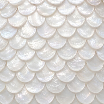 mosaic tiles background with fish scale pattern
