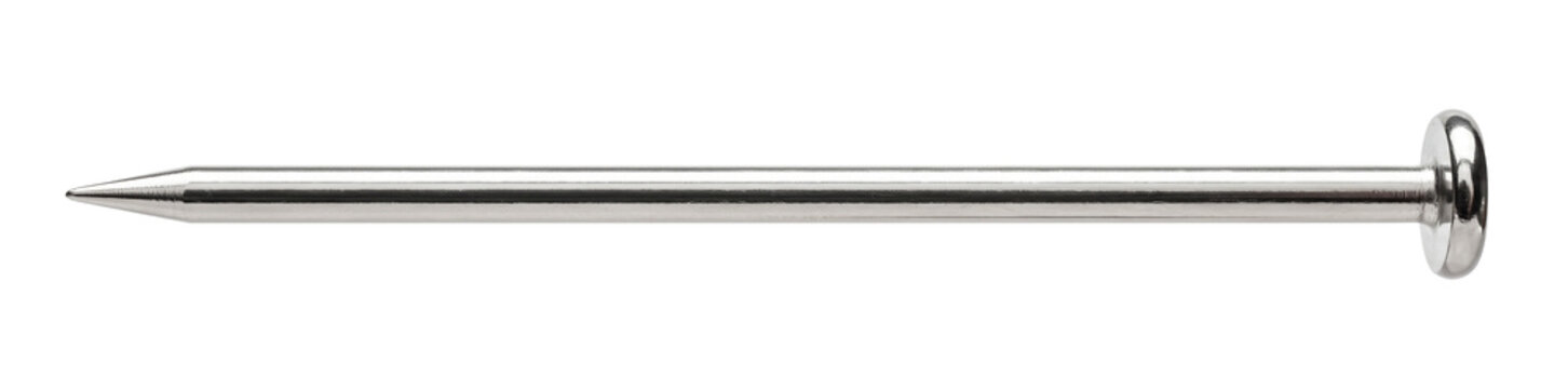 Isolated clean sewing pin steel element