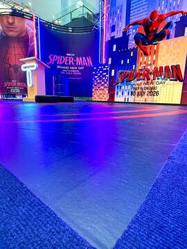 Spider-Man Brand New Day movie promotional display