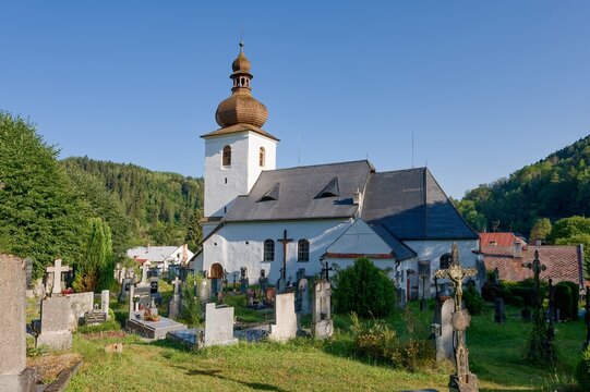 Historic St. Bartholomew Church in Rej&scaron;tejn, &Scaron;umava, Czech Republic