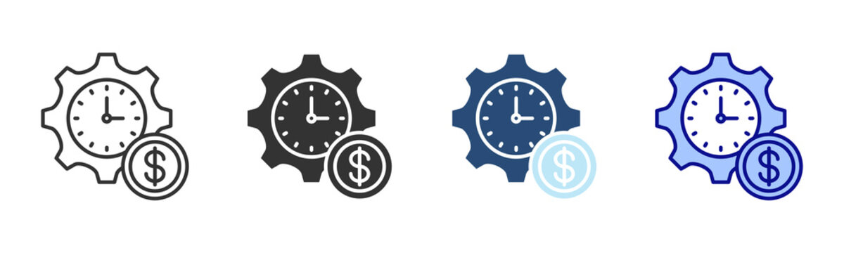 Optimization Icon Set. Designed In Multi Style