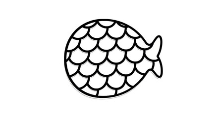 Circular fish scales pattern design © sulis
