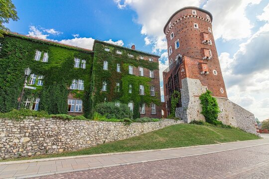 Sandomierz Tower at Wawel castle in Krakow, Poland