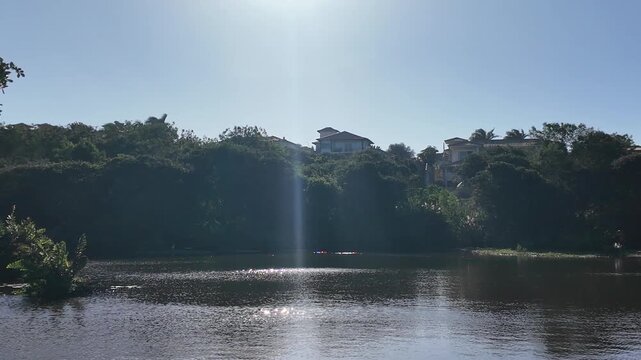 Peaceful waterfront at Gerib&aacute; Lagoon in B&uacute;zios