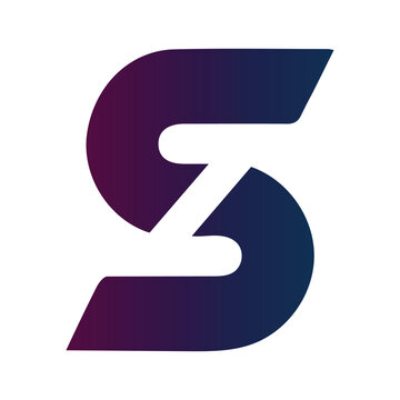 Modern Letter S Monogram Logo Design