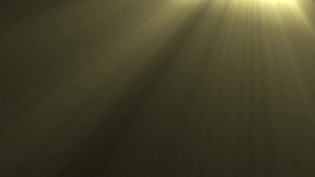 4K Dramatic light rays emanating from the top right corner on dark background beam spotlight. 4K Video