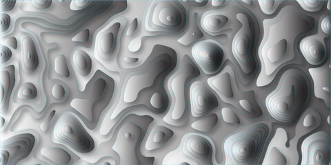 Abstract topographic contour map with gradient shading and colorful lines representing elevation changes. white topography map geography relief diagram texture design.  © ShirinAkter