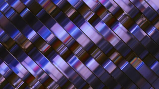Colors shifting and blending in an abstract Iridescent purple display background.