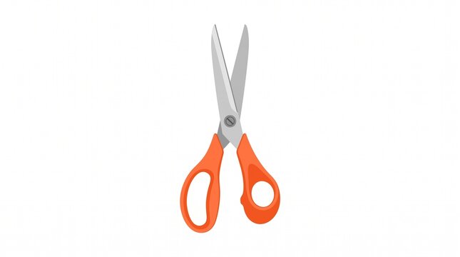 scissors on a white background