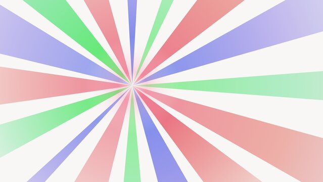 Pastel Sunburst Radial Background with Soft Pink Green and Purple Rays for Graphic Design