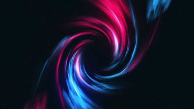 Abstract Colorful Fractal Smoke Vortex with Blue Purple Spiral Light Waves and Glowing Digital Energy Pattern Background