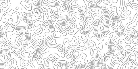 Abstract elegant geographic contour line background, minimal geographic line texture with peaks and valleys, for card, label and packaging design. © Artova LaLa