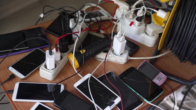 Civil Protection Emergency Charging Point During Blackout
