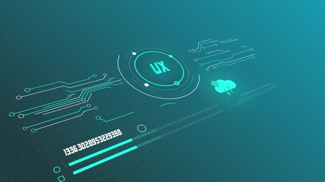 Modern User Experience Concept with Interactive Digital Navigation and Professional Interface Motion Graphics in 4K.