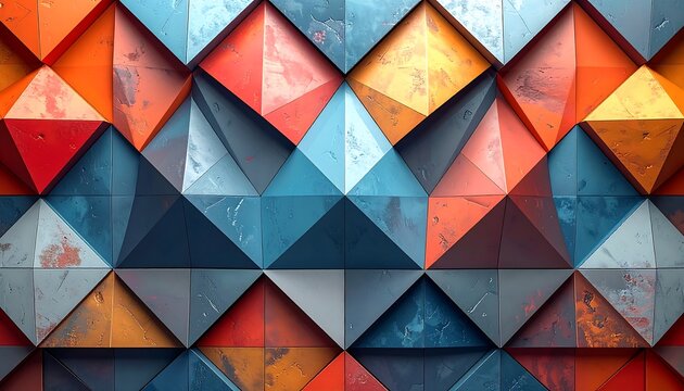 Geometric Triangle Pattern.