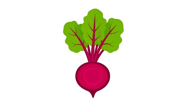 Vibrant red and green clover plant isolated on white.