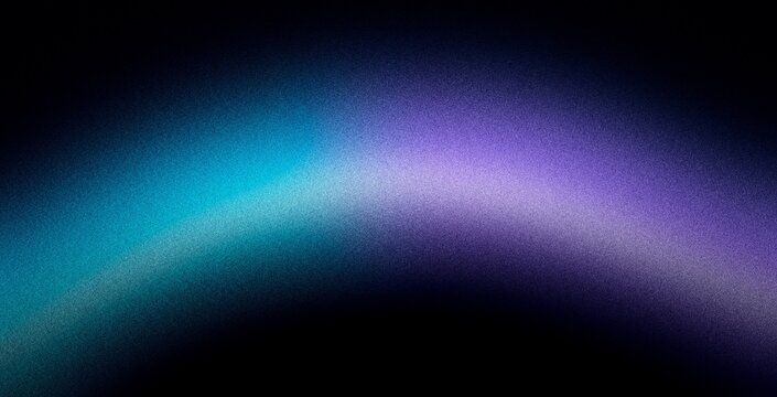 Cyan blue purple dark abstract grainy gradient background glowing gradient for website header poster backdrop digital wallpaper web banner