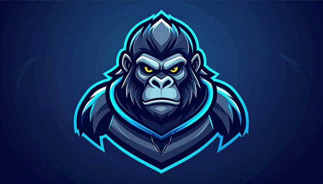 Gorilla Mascot eSport.