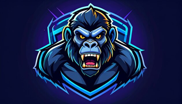 Gorilla Mascot Logo.