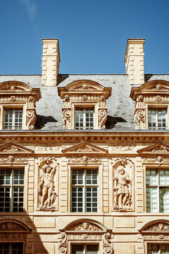 History is Shown in Stone on the Building in the Background