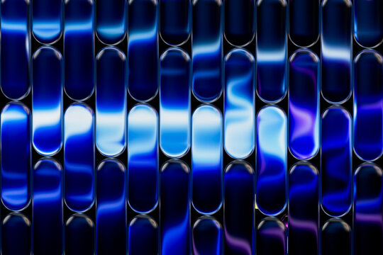 Electric 3D Blue Capsule