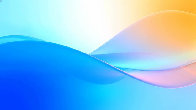 Dynamic abstract background featuring flowing blue and orange waves with smooth gradients, creating a vibrant and modern visual design for various digital projects and creative applications