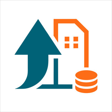 Real Estate Growth and Property Investment Icon