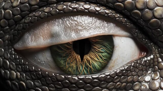 Giant Alien Eye Element Pre-Keyed on Black for Screen Compositing