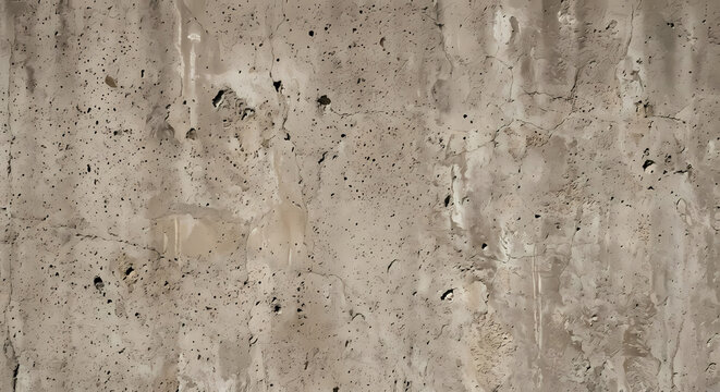Weathered warm concrete wall texture with natural imperfections, modern industrial taupe grey surface background warm-toned not cold blue-grey