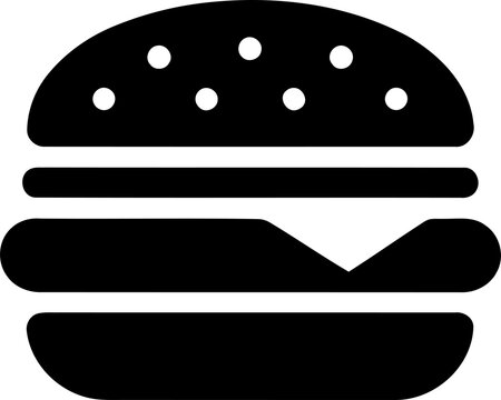 Black hamburger icon symbol isolated on transparent background