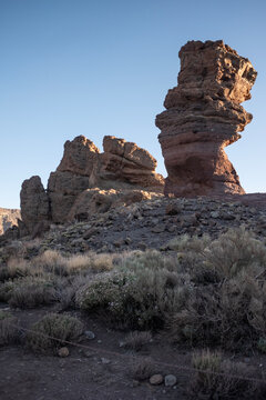 Mount Teide and Roques de Garc&iacute;a Volcanic Landscape in Teide National Park, Tenerife