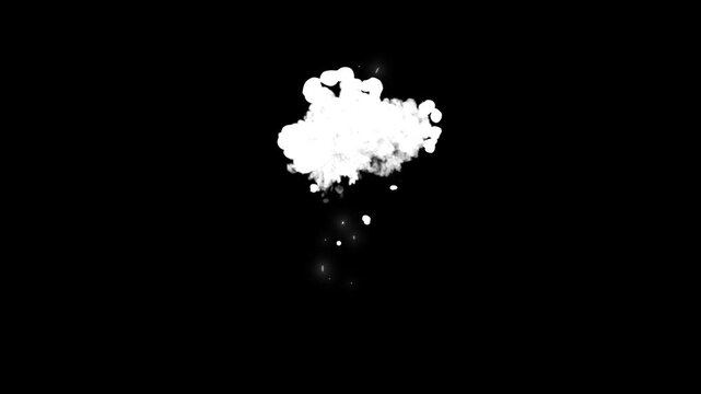 Smoke puff dust explosion 4k animation pack, alpha channel blast jet shockwave realistic vfx black background loop flash comic cartoon frame by frame stream bang overlay chroma key