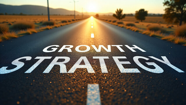 Growth Strategy Path With Copy Space