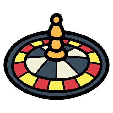 roulette wheel illustration