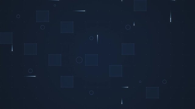 Futuristic Cyber Grid Neon Light Trails Motion Loop
