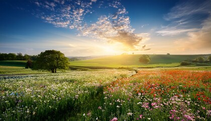 Fototapeta premium Fiori Natura Primavera Campagna Campo Di Fiori