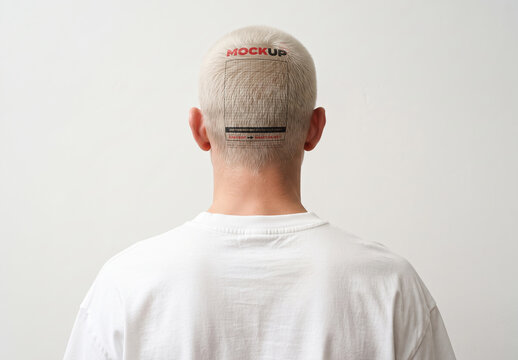 Design Dyed on Short Hair Mockup