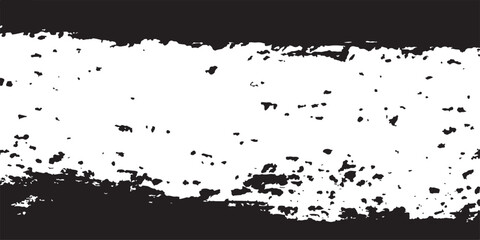 Fototapeta premium Rough brush stroke silhouette on a white background abstract texture