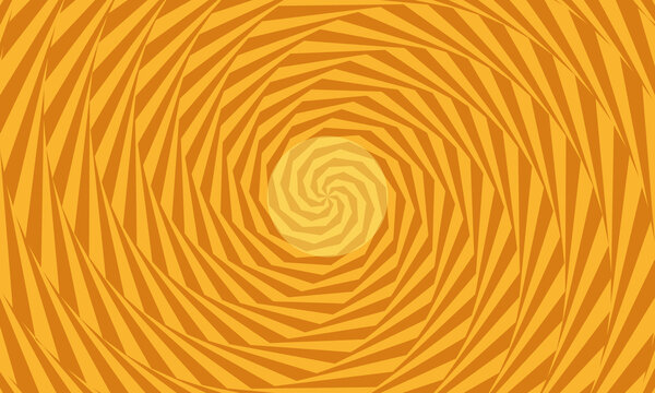 Abstract yellow orange spiral vortex background pattern