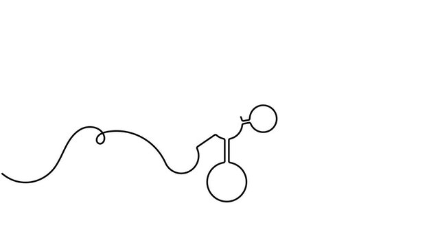 Networking data node diagram icon sign continuous one line drawing moving on white background minimalist single art transfer server solution symbol animation video
