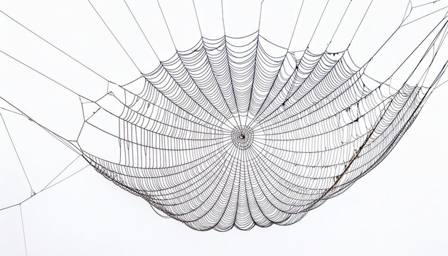 spider web texture isolated on white or white background