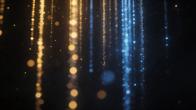 Abstract glowing light streaks