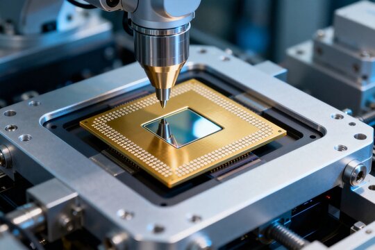 Semiconductor Chip Manufacturing with Precision Robotic Arm