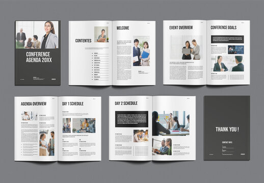 Conference Agenda Template Design
