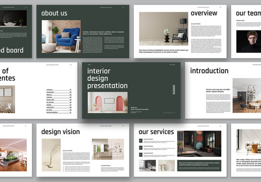 Interior Presentation Template Design
