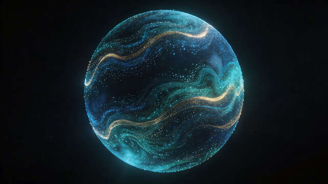 Spherical abstract cosmic form
