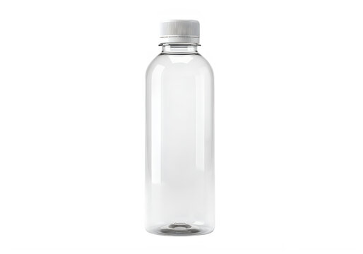Clear glass water bottle with cap