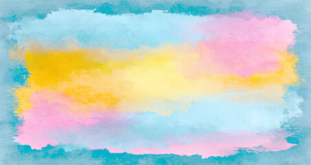 Hand Painted Blue Watercolor Background for Creative Designs © VECTOR CRAFT
