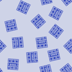 Fototapeta premium financial bank building vector glyph seamless pattern financial bank building sign illustration