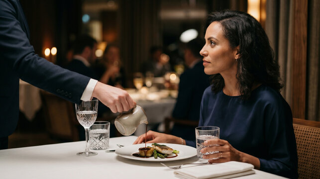 Dinner Portrait Showing Calm Boundaries and Gentle Eye Contact